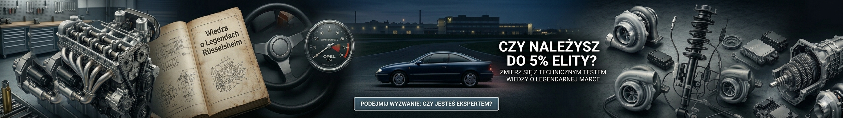 Test Wiedzy o marce Opel: Czy należysz do elity. Tylko 5% osób uzyskuje 100% poprawnych odpowiedzi!